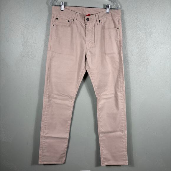 Uniqlo UJ Men's Size 33x34 Khaki Slim Fit Straight Cut Comfort Denim Jeans Pants - Picture 10 of 11